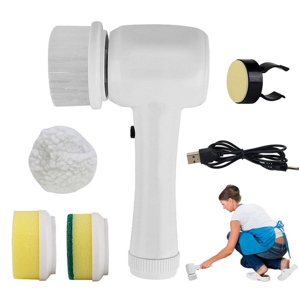 Elektrische Reinigungsbürste 4 in 1 Spinning Scrubber Handheld Electric Cordless Cleaning Brush Portable