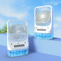 Haushalt Kühlung Fan Usb Wiederaufladbare Kopf Einstellbare Luftkühlung Wassergekühlte Klimaanlage Tank Low Noise Air Cooler Fans